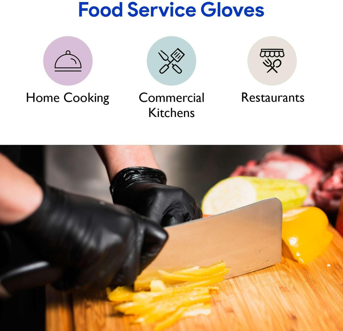 Black Nitrile Disposable Gloves | 200-Pack | Latex-Free for Medical, Surgical, Cleaning, Food Prep, Cooking, Tattoo