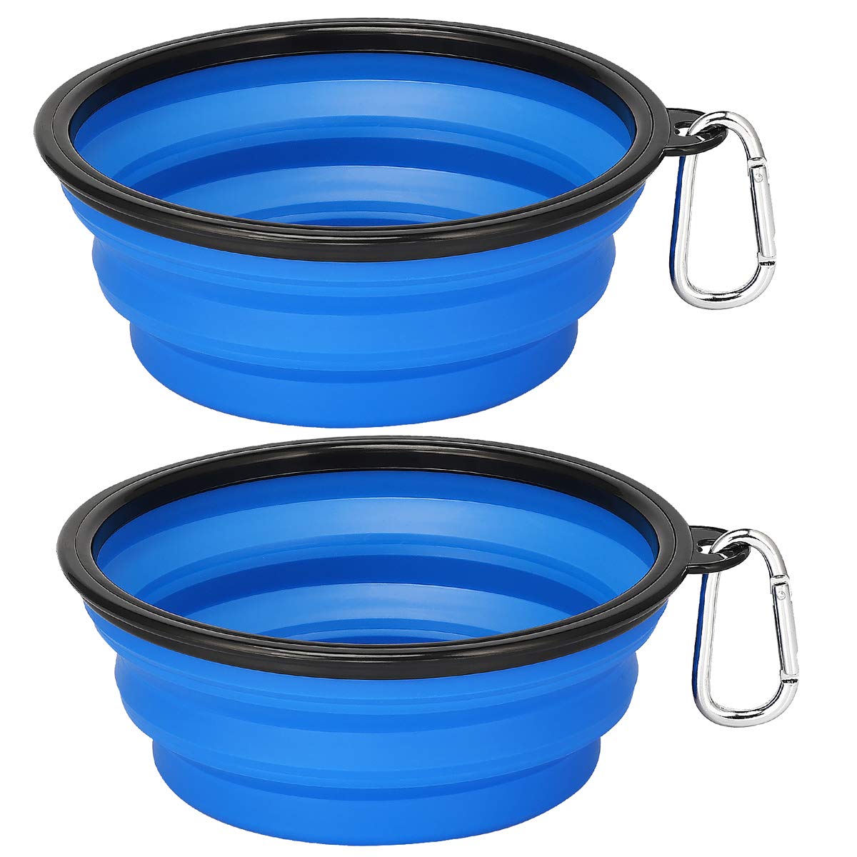 Kytely Large Collapsible Dog Bowls 2 Pack, 34oz Foldable Dog Travel Bowl