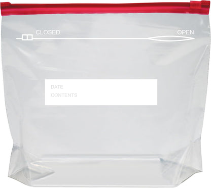 Amazon Basics Slider Gallon Food Storage Bags, BPA Free, Stand-Up Bottom, Easy to Fill, 90 Count