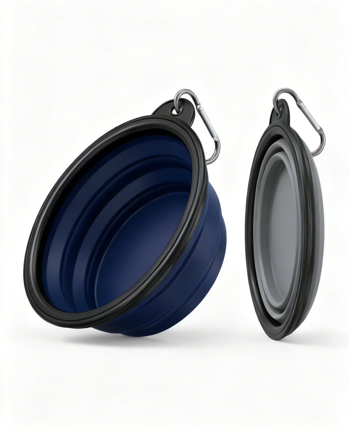 Rest-Eazzzy Collapsible Dog Bowls, 2 Pack Sturdy Portable Dog Water Bowls