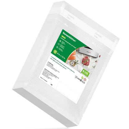 Bonsenkitchen Vacuum Sealer Bags, 150 Count, BPA Free, Food Storage
