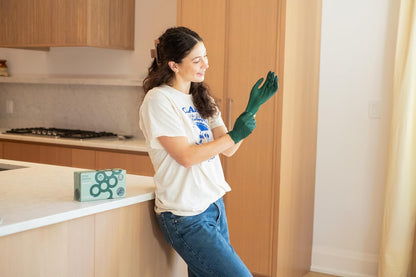 FRAMAR Green Gloves Disposable Latex Free, Heavy Duty Nitrile Gloves Medium