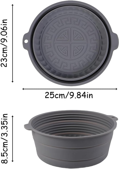Collapsible Silicone Bowl for Camping, 25cm x 8.5cm