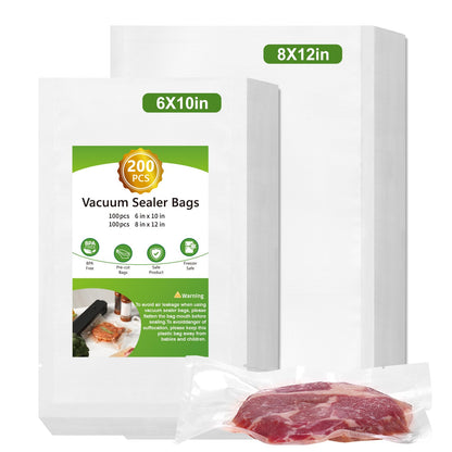 Vacuum Sealer Bags for Food Storage, 150pcs Precut Pint, Quart & Gallon