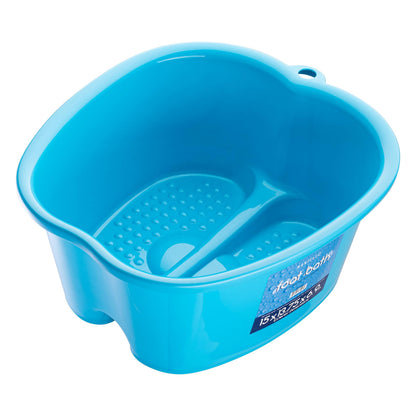 Mantello Collapsible Foot Bath Foot Soaking Tub | Portable Foot Spa Pedicure Bowl | Large Basin to Soak & Wash Feet | Folding Bucket with Carry Handle | White & Grey, Blue, Green [Green]