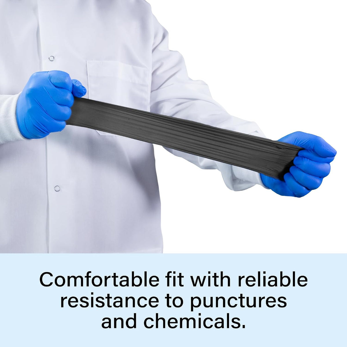 1st Choice Black 4 mil Nitrile Disposable Gloves Food Safe Medical Grade