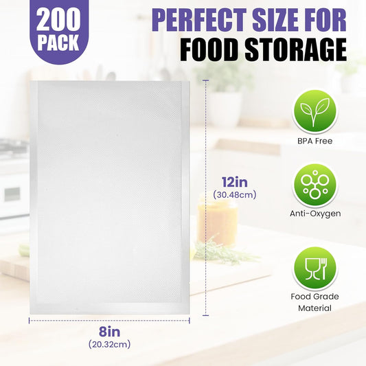 CAREGY Vacuum Sealer Bags 200 Quart