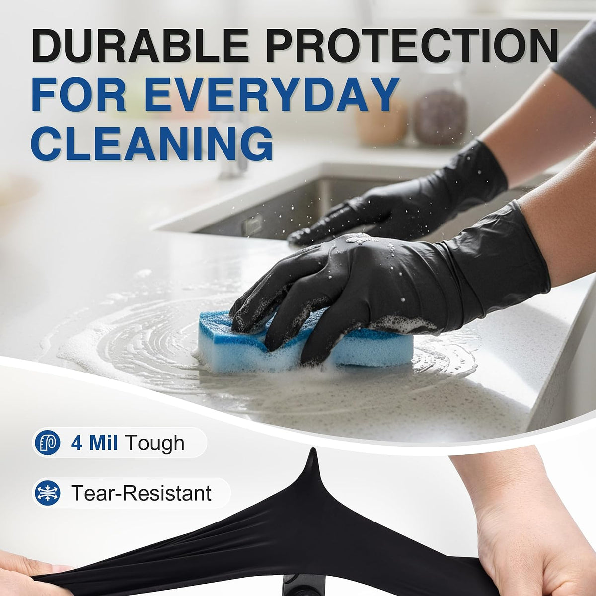 Schneider Nitrile Gloves, Gloves Disposable Latex Free, Powder Free