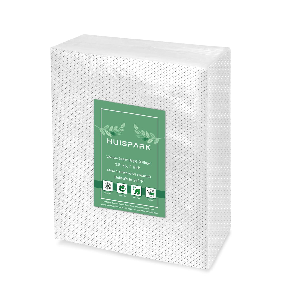 Vacuum Sealer Bags,Heavy Duty Pre-Cut Design Commercial Grade 4x6 Inch Food Sealable Bag for Heat Seal Food Storage, Seal Bag Boilsafe to 280°F Freezable, Resizable,Reuseable (100Pcs)