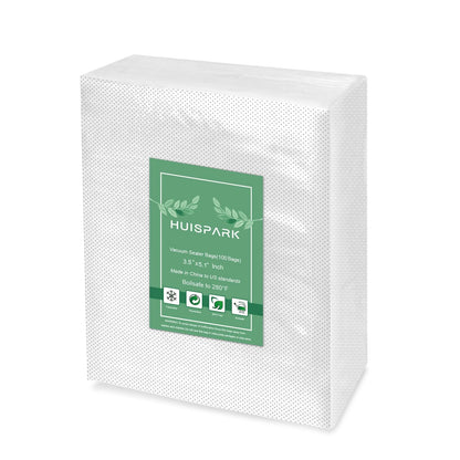 Vacuum Sealer Bags,Heavy Duty Pre-Cut Design Commercial Grade 4x6 Inch Food Sealable Bag for Heat Seal Food Storage, Seal Bag Boilsafe to 280°F Freezable, Resizable,Reuseable (100Pcs)