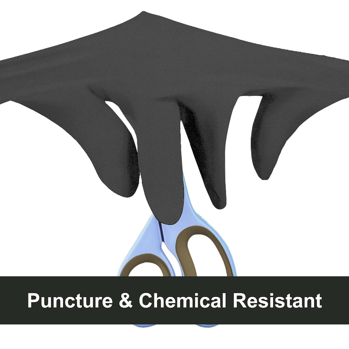 GLOVEWORKS Black Nitrile Gloves 5 Mil Disposable for Food Service, Cooking, Professional Cleaning, Size XL, Box of 100