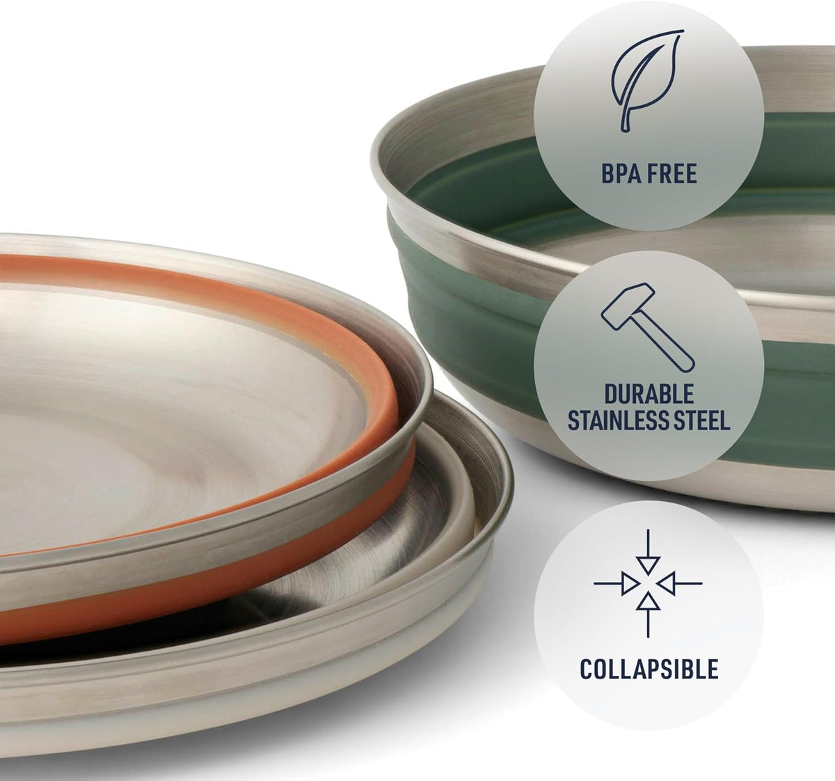 Sea to Summit Detour Collapsible Bowl, Medium, Laurel Wreath Green