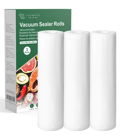 Vacuum Sealer Bags for Food, 8 Inch 50 Feet Custom Size 2-pack