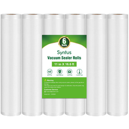 Syntus 2 Rolls 8" x 50' Vacuum Sealer Bags, BPA Free for Food Storage