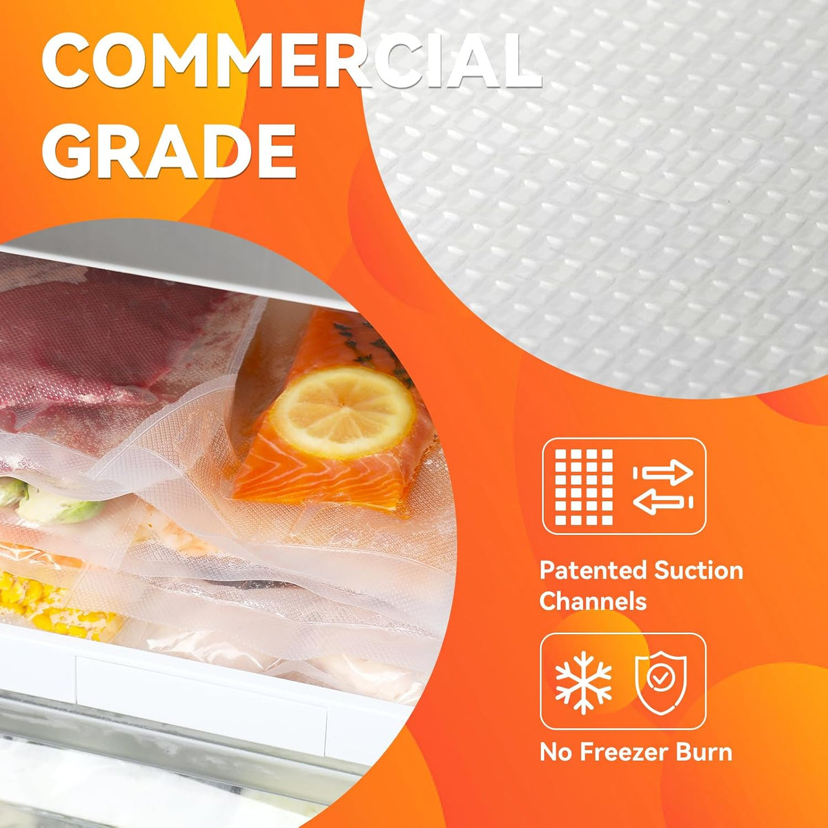 Wevac Vacuum Sealer Bags 11x16" 100 Gallon for Food Saver Vacuum Machine