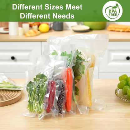 Vacuum Sealer Bags for Food Storage, 150pcs Precut Pint, Quart & Gallon