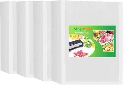 MakMeFre Pint 6"x10"Vacuum Sealer Bags 400ct for Food Storage