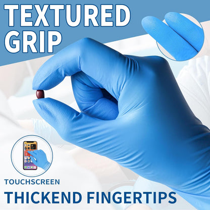 FINITEX Blue Disposable Nitrile Exam Gloves 200PCS/BOX 3.5mil Food