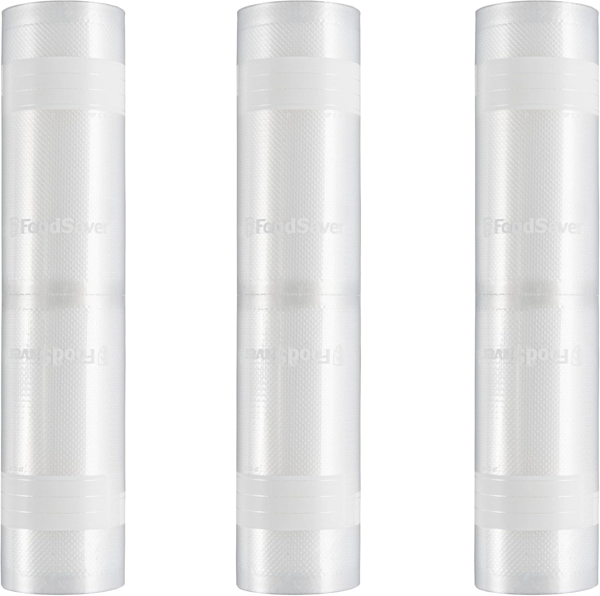 FoodSaver Custom Fit Vacuum Sealer Rolls, Airtight Food Storage and Sous Vide Rolls, BPA-Free, 11 x 16' (Pack of 3)