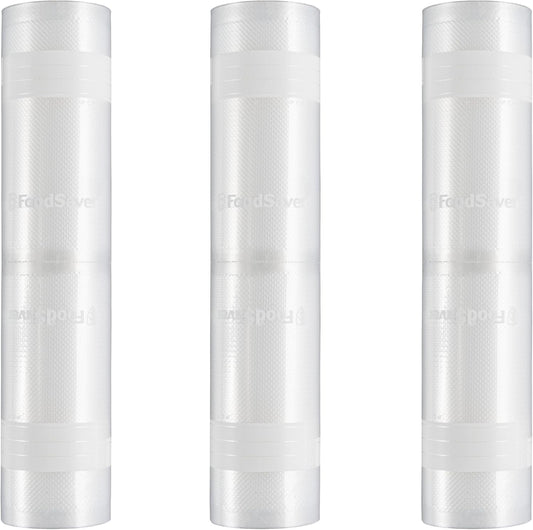 FoodSaver Custom Fit Vacuum Sealer Rolls, Airtight Food Storage and Sous Vide Rolls, BPA-Free, 11 x 16' (Pack of 3)