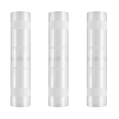 FoodSaver Custom Fit Airtight Food Storage and Sous Vide Vacuum Sealer Bags, 8 x 20' (Pack of 3), Perfect for Meal Prep and Sous Vide Cooking