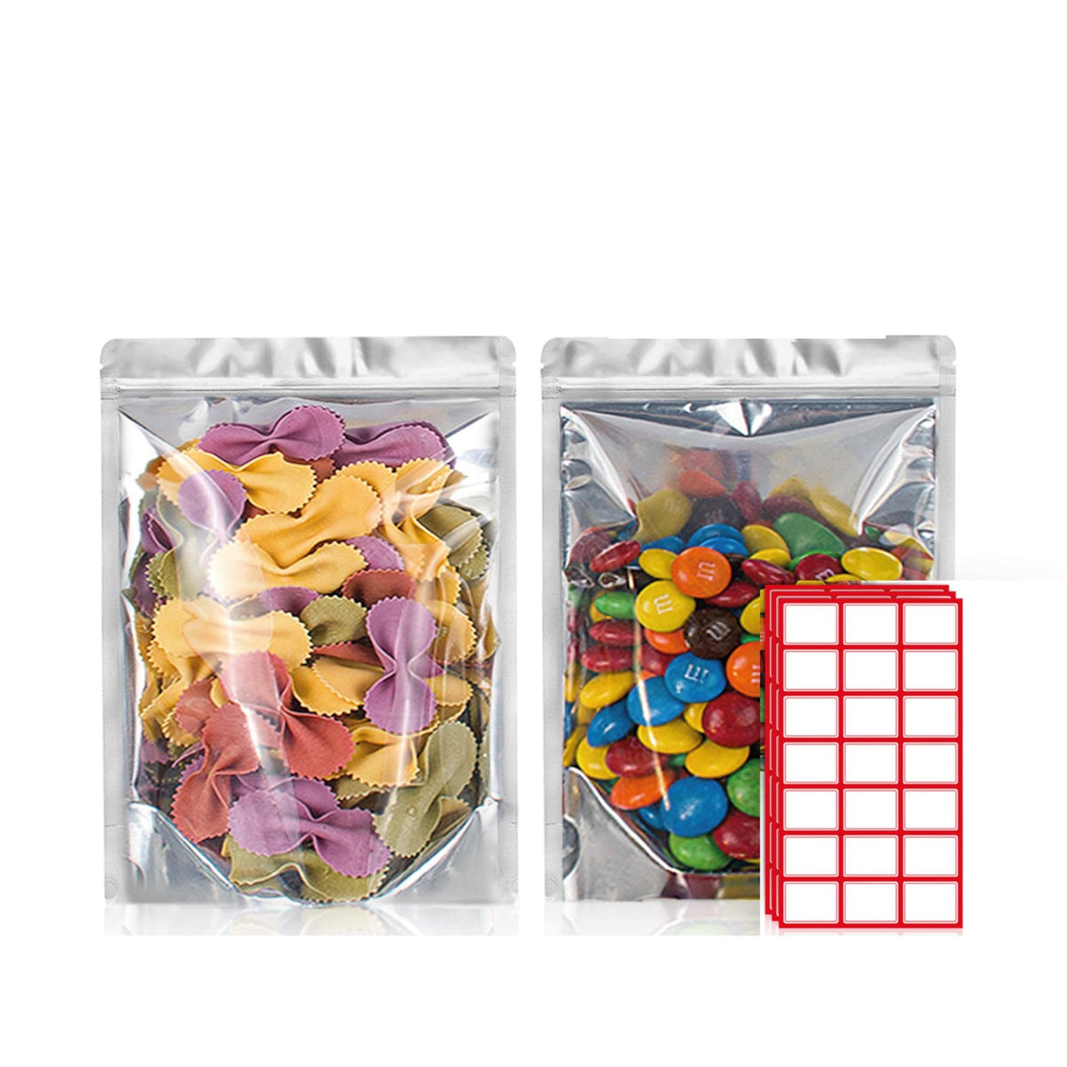 5x8 Mylar Bags for Food Storage - Pack Of 100-7.5mil Thickness