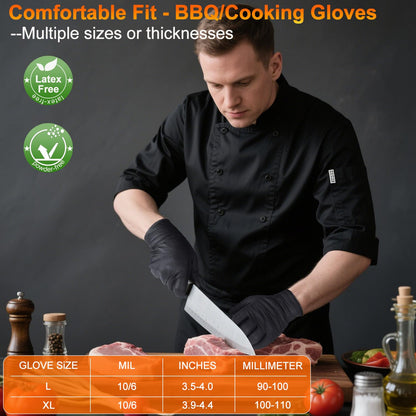 ANBOSON BBQ Gloves Disposable, Heat Resistant Grilling Gloves for Cooking