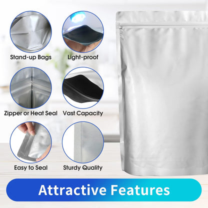 15 Mil 5 Gallon Mylar Bags for Food Storage with 2500cc Oxygen Absorbers