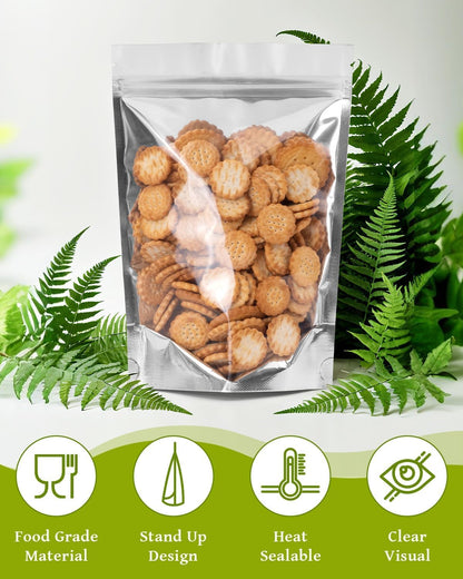 200 Pcs 5"x8" Mylar Bags for Food Storage (7.5 Mil)