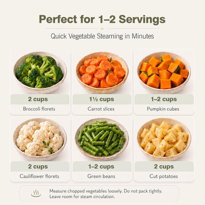 42oz Collapsible Silicone Microwave Steamer for Vegetables, Gray