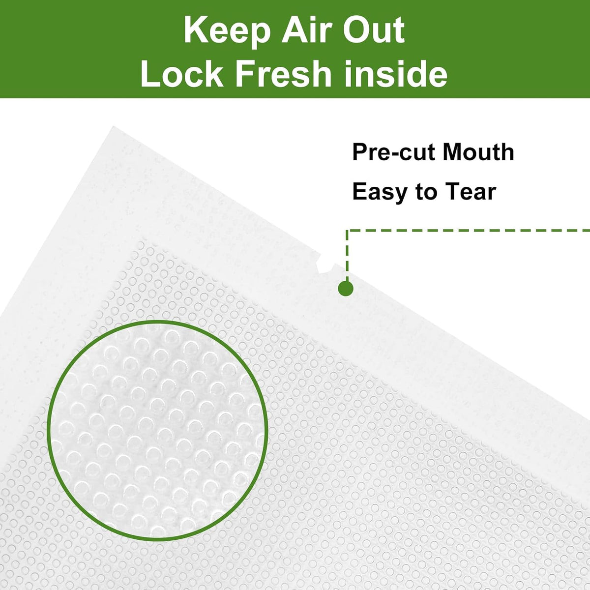 Vacuum Sealer Bags for Food Storage, 150pcs Precut Pint, Quart & Gallon
