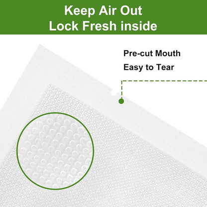 Vacuum Sealer Bags for Food Storage, 150pcs Precut Pint, Quart & Gallon