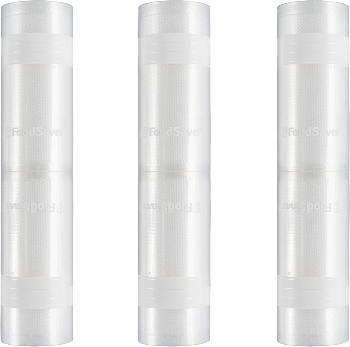 FoodSaver Custom Fit Airtight Food Storage and Sous Vide Vacuum Sealer Bags, 8 x 20' (Pack of 3), Perfect for Meal Prep and Sous Vide Cooking