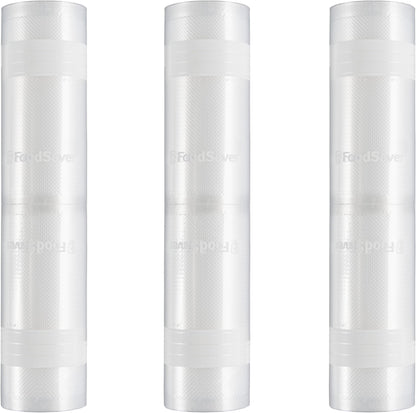 FoodSaver Custom Fit Airtight Food Storage and Sous Vide Vacuum Sealer Bags, 8 x 20' (Pack of 3), Perfect for Meal Prep and Sous Vide Cooking