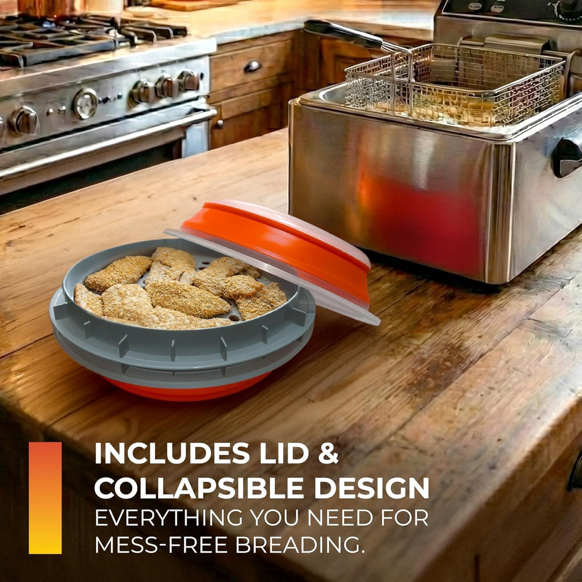 CanCooker Collapsible Batter Bowl XL | Orange