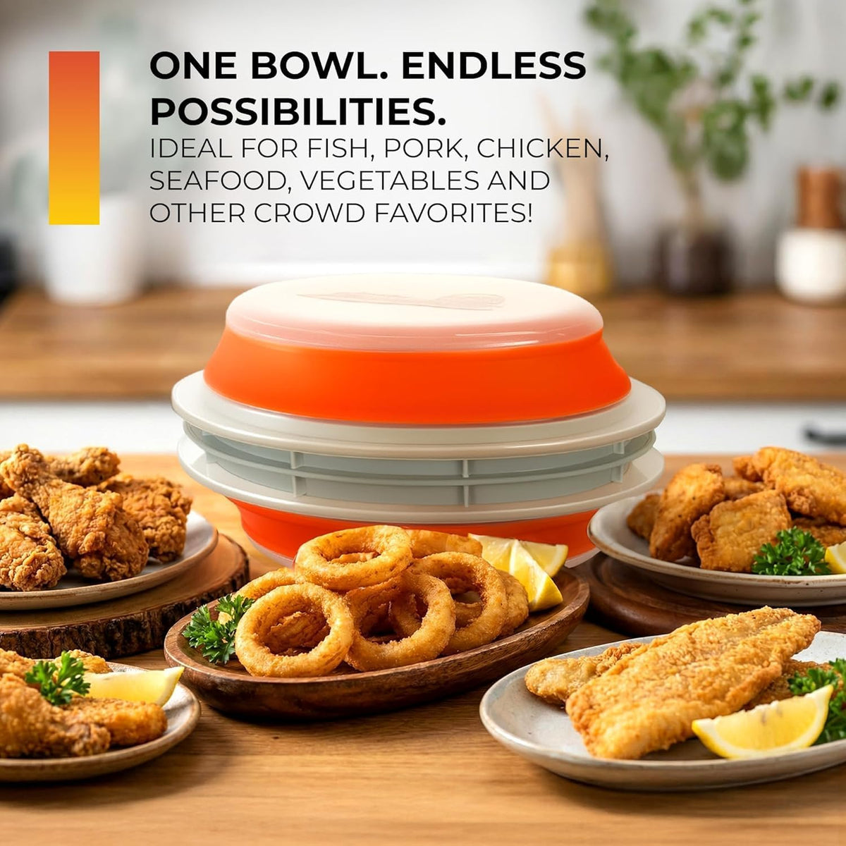 CanCooker Collapsible Batter Bowl XL | Orange