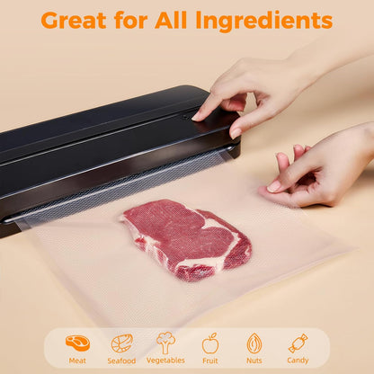 Wevac Vacuum Sealer Bags for Food 8x50 2 Rolls, Fit Food Saver Machines