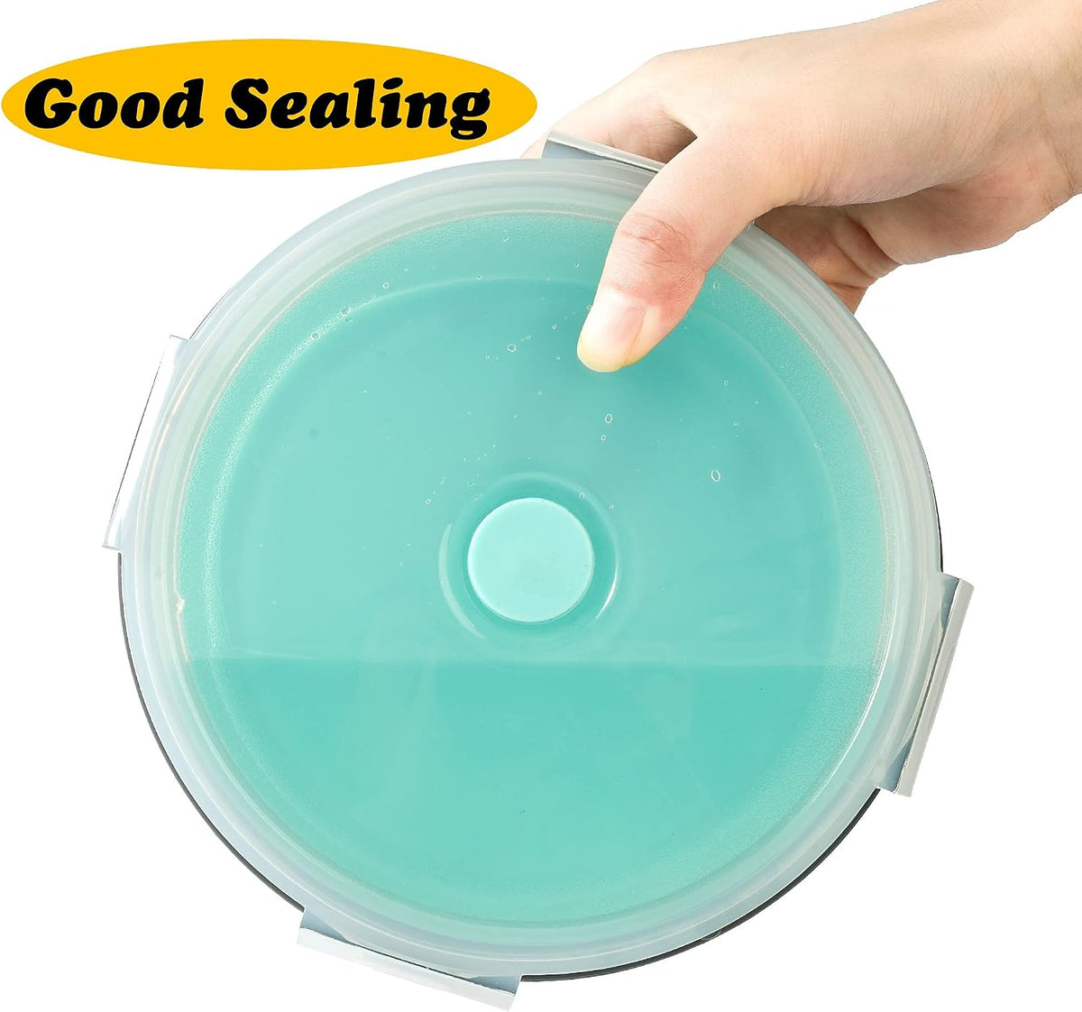 Large Collapsible 40 OZ Travel Dog Bowls, 2 Pack with Lids, Foldable Silicone Food & Water Bowl for Large Dogs, Lightweight & Leak Proof, Perfect for Outdoor Travel, Camping & Hiking