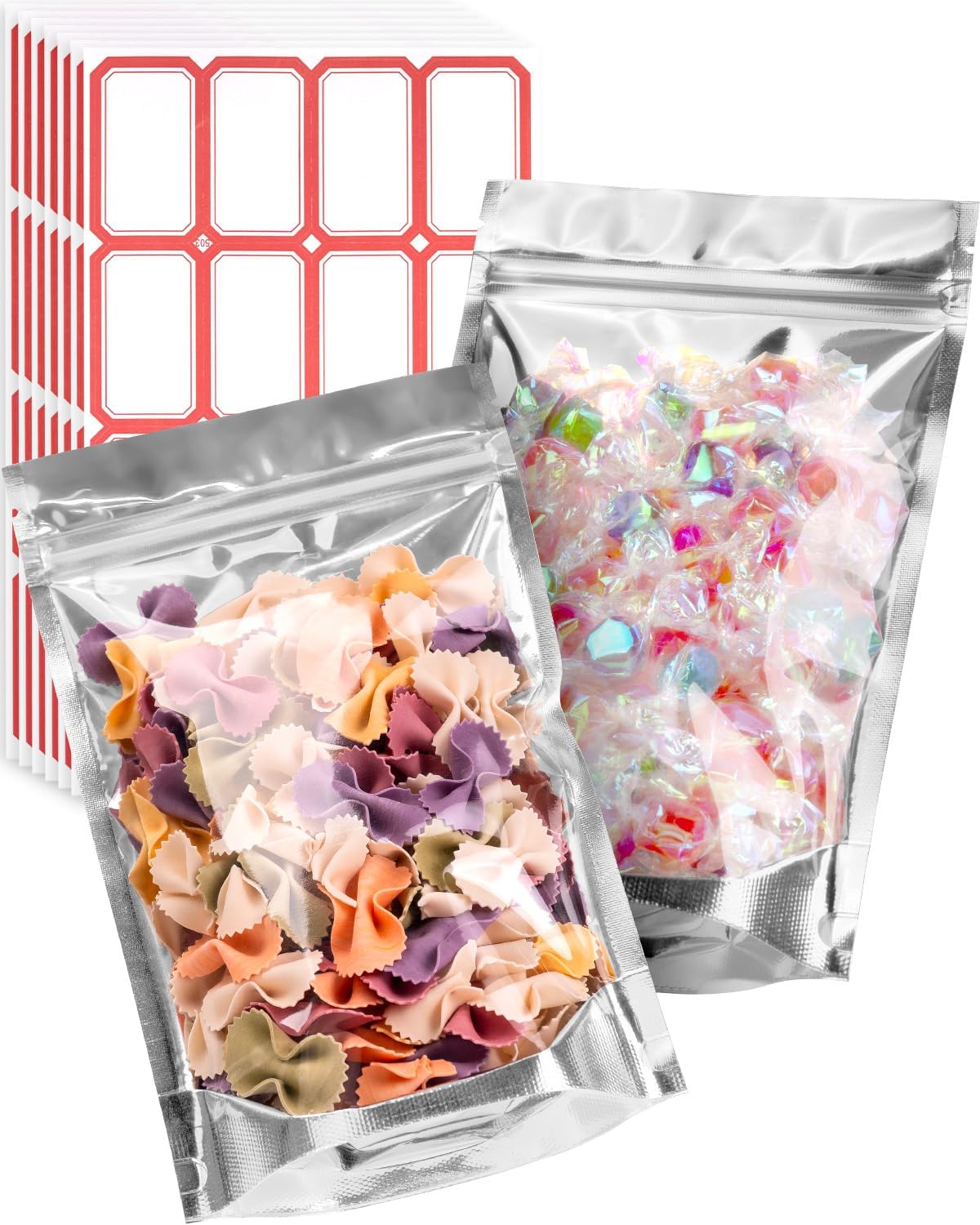 200 Pcs 5"x8" Mylar Bags for Food Storage (7.5 Mil)