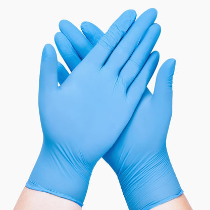 SwiftGrip Disposable Nitrile Exam Gloves, Blue, Latex Free, Medical Gloves for Cleaning, Food-Safe, Powder Free, Non-Sterile