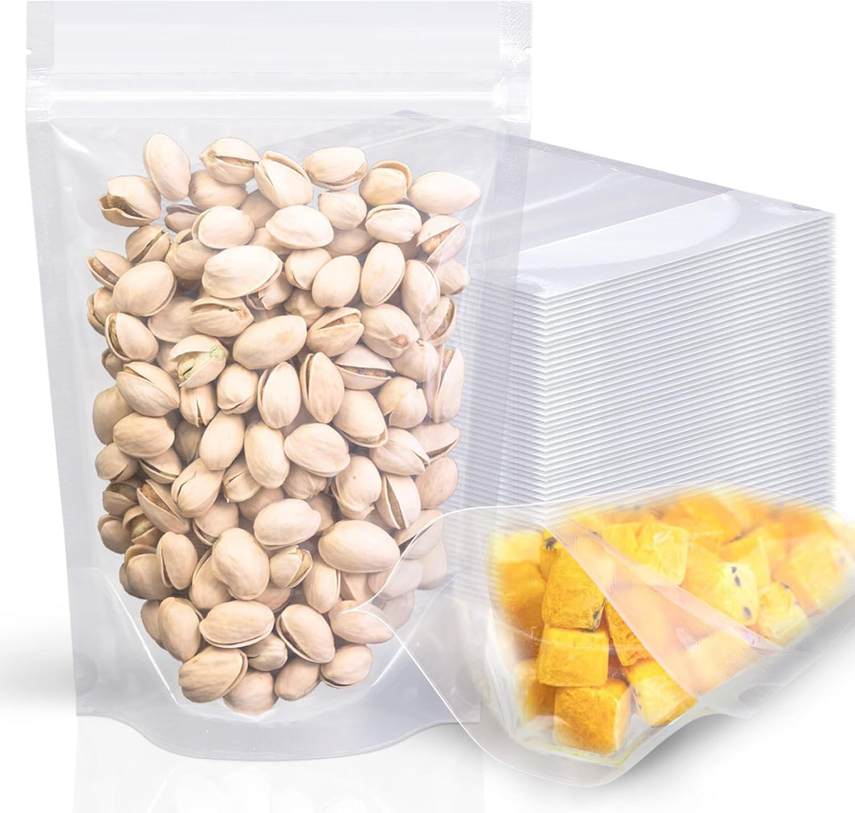 Mylar Bags 2Gallon 30PCS 17"X13" for Food Storage with Oxygen Absorbers&Labels,10Mil Thick Resealable Zipper&Heat Seal Stand Up Pouches for Packaging Long Term,Dried Food,BPA Free