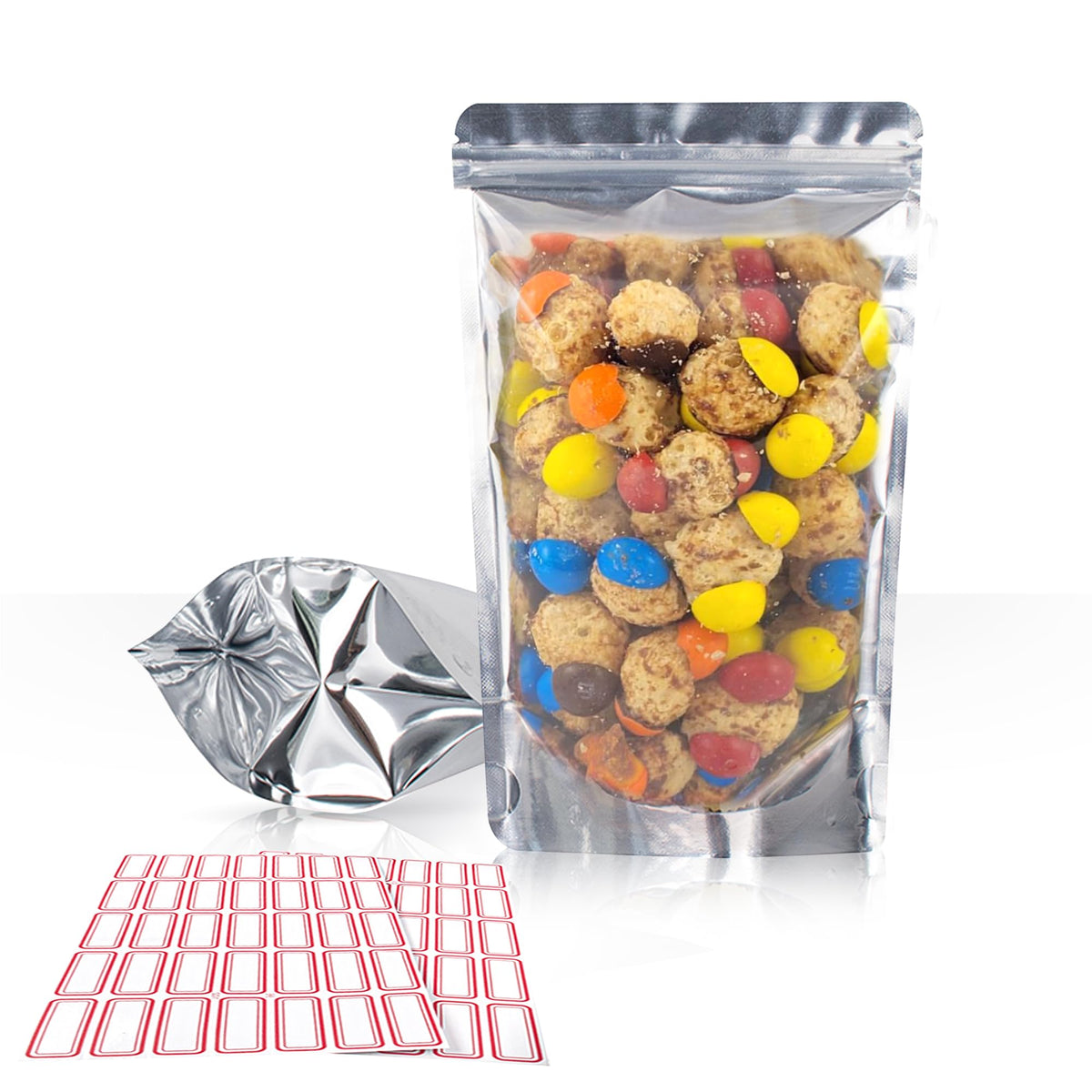5x8 Mylar Bags for Food Storage - Pack Of 100-7.5mil Thickness