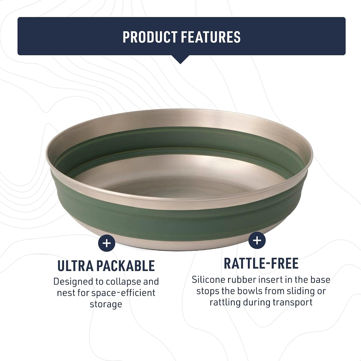 Sea to Summit Detour Collapsible Bowl, Medium, Beluga Black