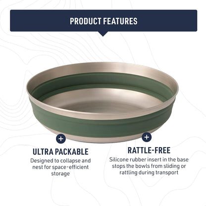 Sea to Summit Detour Collapsible Bowl, Medium, Beluga Black