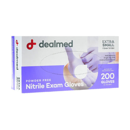 Dealmed Nitrile Exam Gloves - Latex Free - Medium - 200 Count