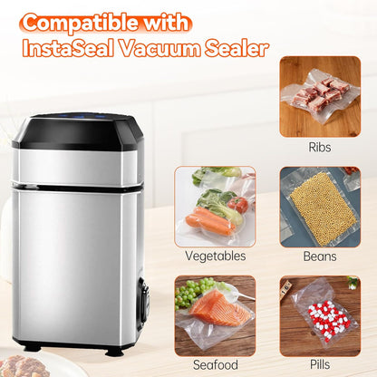 Upright Food Vacuum Sealer Bags Compatible with InstaSeal
