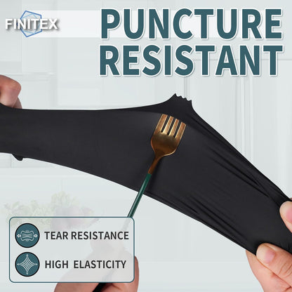 FINITEX Black Nitrile Disposable Gloves 5mil Medical Exam 100PCS,XL