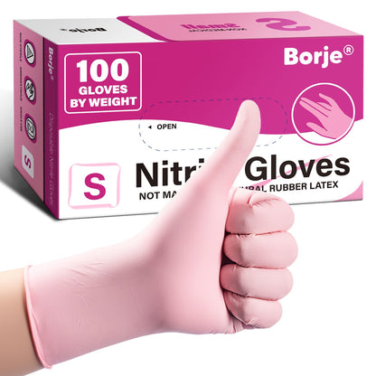 Borje Nitrile Gloves XL, 100 Count Disposable Gloves, Black, Latex-Free Powder-Free, Medical Exam, Food Safe, Cleaning, Cooking
