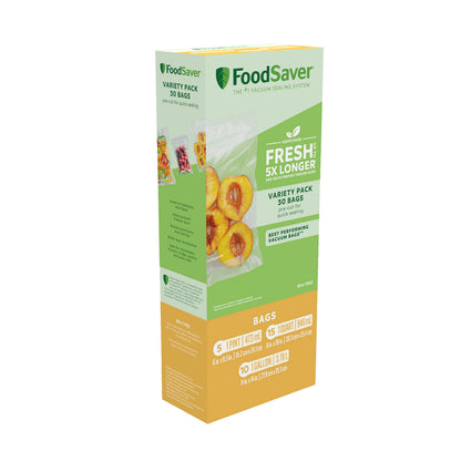 FoodSaver Quart Pre-Cut Vacuum Seal Bags, Easy Use Vacuum Storage Bags, Align to Seal and Tear to Open Vacuum Sealer Storage Bags, 43 Pack