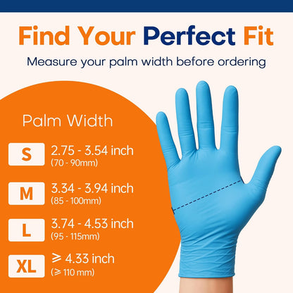 Supmedic Medical Soft Max Nitrile Exam Disposable Gloves Powder-Free 200 Ct